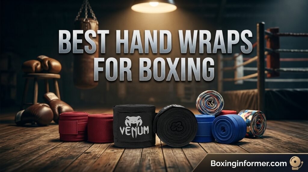 Best hand wraps for boxing laid out side by side